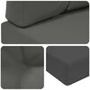 vidaXL Coussin de canap&eacute; d'ext&eacute;rieur 2 pcs Anthracite Polyester