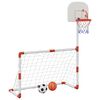 vidaXL Ensemble football et basket-ball pour enfants avec ballons
