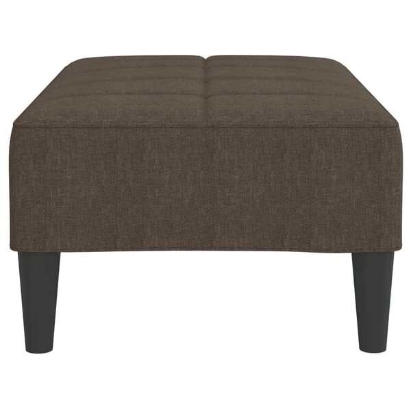 vidaXL Repose-pied Marron 78x56x32 cm Tissu