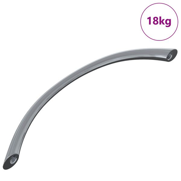 vidaXL Poign&eacute;e 1385 pcs Argent&eacute; 107 x 3.6 x 23 mm Acier inoxydable