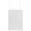 vidaXL Sacs en papier 50 pcs avec poign&eacute;es blanc 32x17x25 cm