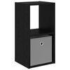 vidaXL Table de chevet Ch&ecirc;ne noir 30,5 x 27 x 59,5 cm