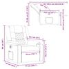 vidaXL Fauteuil inclinable &eacute;lectrique Taupe Tissu
