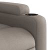 vidaXL Fauteuil de massage inclinable &eacute;lectrique Taupe Tissu