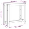 vidaXL Table de bar ch&ecirc;ne sonoma 102x50x103,5 cm bois d'ing&eacute;nierie