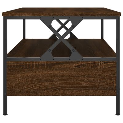 vidaXL Table basse chêne marron 100x51x45 cm bois d'ingénierie