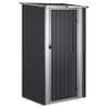 vidaXL Abri de jardin Anthracite 118,5x97x209,5 cm Acier galvanis&eacute;