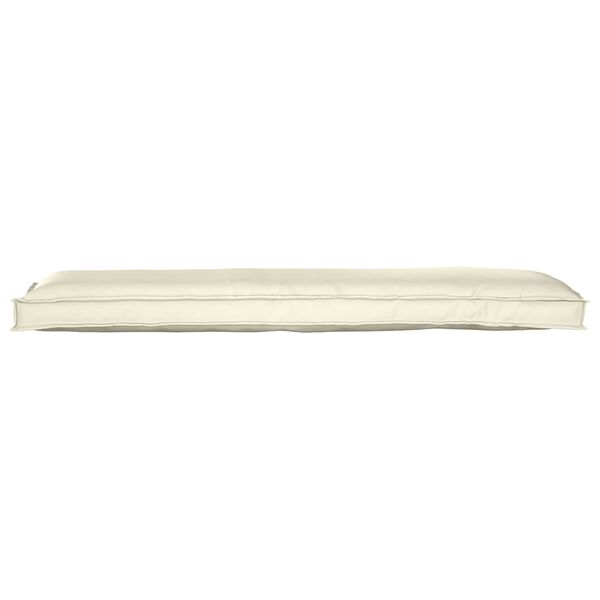 vidaXL Coussin Crème 150 x 40 x 8 cm Tissu Oxford