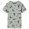 T-shirt pour enfants m&eacute;lange kaki clair 116
