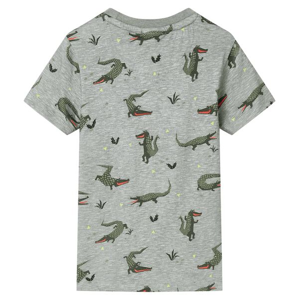 T-shirt pour enfants m&eacute;lange kaki clair 116