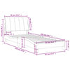 vidaXL Lit avec matelas Hanko noir 90x200 cm velours