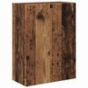 vidaXL Meuble TV mural Bois Ancien 59,5 x 31 x 80 cm Bois d'ing&eacute;nierie
