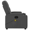 vidaXL Fauteuil inclinable de massage gris fonc&eacute; tissu