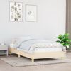 vidaXL Cadre de lit sans matelas cr&egrave;me 100x200 cm tissu