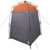vidaXL Tente de Douche Gris et orange 160 x 160 x 227 cm Acier