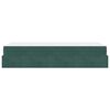vidaXL Cadre de lit avec matelas avec matelas 2 pcs Vert Velours