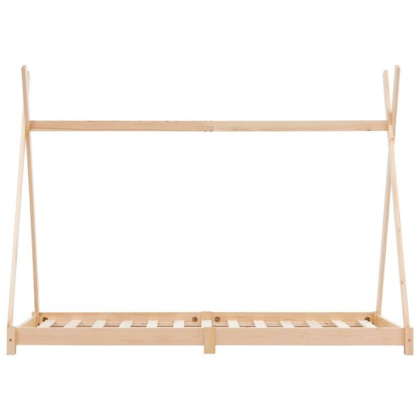 vidaXL Cadre de lit d'enfant Bois de pin massif 90 x 200 cm