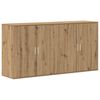 vidaXL Buffet 2 pc Ch&ecirc;ne artisanal 79 x 38 x 80 cm Bois d'ing&eacute;nierie
