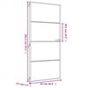 vidaXL Porte int&eacute;rieure mince dor&eacute; 93x201,5 cm verre tremp&eacute; aluminium