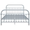 vidaXL Cadre de lit sans matelas gris métal 120x200 cm