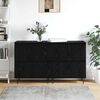 vidaXL Buffets 2 pcs Ch&ecirc;ne noir 120 x 35 x 70 cm Bois d'ing&eacute;nierie