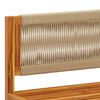 vidaXL Ensemble de canapés de jardin 8 pièces avec coussins en bois d'acacia et corde