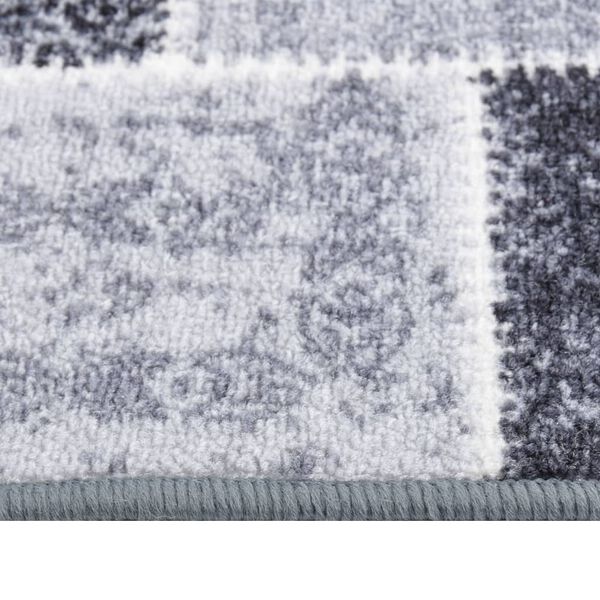 vidaXL Tapis de couloir Gris 80x500 cm