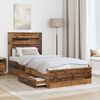 vidaXL Cadre de lit Bois ancien 90 x 190 cm Bois d'ing&eacute;nierie