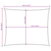 vidaXL Voile de parasol tissu oxford rectangulaire 2,5x3,5 m