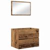 vidaXL Ensemble de mobilier de salle de bain 3 pcs Bois Ancien