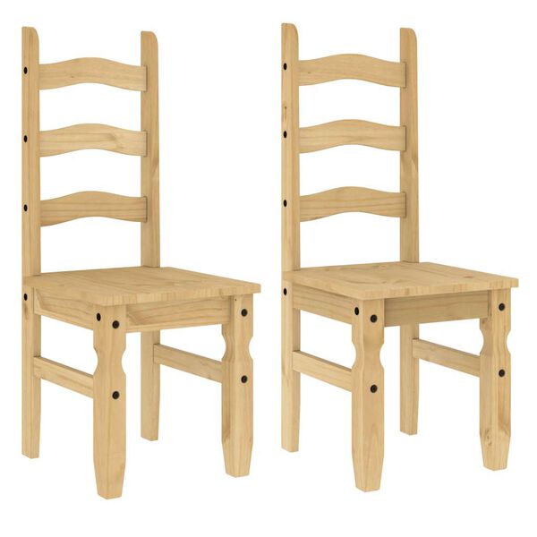 vidaXL Ensemble &agrave; manger Panama 3 pcs bois de pin massif