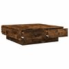 vidaXL Table basse Ch&ecirc;ne fum&eacute; 90x90x28 cm Bois d'ing&eacute;nierie