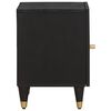 vidaXL Cabinet de chevet avec porte Noir 40 x 33 x 46 cm