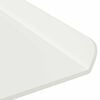 vidaXL &Eacute;tag&egrave;re flottante 4 pcs Blanc 80 x 18 x 2,5 cm Acier