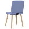 vidaXL Chaises &agrave; manger lot de 6 bleu jean tissu