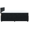 vidaXL Sommier &agrave; lattes de lit avec matelas Noir 140x190 cm Velours