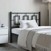 vidaXL T&ecirc;te de lit de remplacement m&eacute;tal noir 100 cm