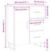 vidaXL Buffet ch&ecirc;ne fum&eacute; 69,5x34x90 cm bois d'ing&eacute;nierie