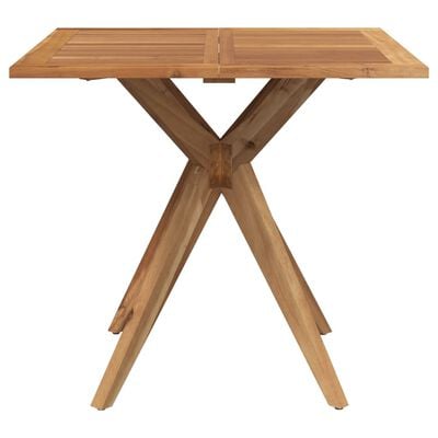 vidaXL Table de jardin carrée 85x85x75 cm bois d'acacia solide