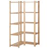 vidaXL &Eacute;tag&egrave;re d'angle de rangement 5 niveaux 82,5x82,5x170 cm Pin