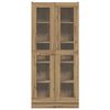 vidaXL Buffet haut ch&ecirc;ne artisanal 82,5x30,5x185 cm bois d'ing&eacute;nierie