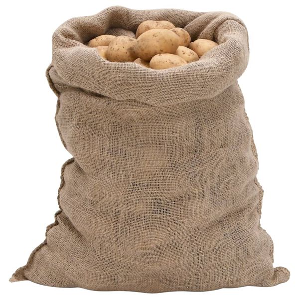 vidaXL Sacs en jute 5 pièces 60x105 cm 100 % jute 220 g/m²