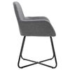 vidaXL Chaises &agrave; manger lot de 6 gris fonc&eacute; tissu