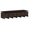 vidaXL Ensemble &agrave; manger de jardin avec coussins 13 pcs marron rotin