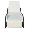 vidaXL Chaise longue avec coussin R&eacute;sine tress&eacute;e Marron
