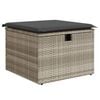 vidaXL Salon de jardin 8 pcs avec coussins gris clair r&eacute;sine tress&eacute;e