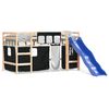 vidaXL Lit mezzanine pour enfants avec rideaux sans matelas 80x200 cm