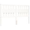 vidaXL Cadre de lit sans matelas blanc 160x200 cm bois massif