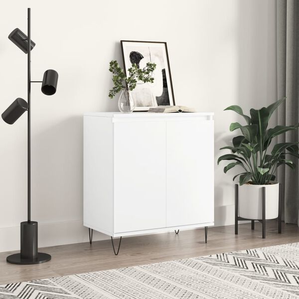 vidaXL Buffet Blanc 60x35x70 cm Bois d'ing&eacute;nierie