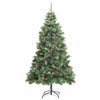 vidaXL Sapin de No&euml;l artificiel Vert 240 cm PVC et m&eacute;tal